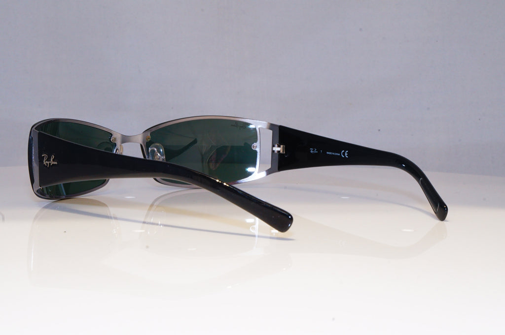RAY-BAN Mens Vintage Designer Sunglasses Black Rectangle RB 3394 004/71 20672