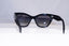 PRADA Womens Polarized Designer Sunglasses Black Butterfly SPR 02Q 1AB-5W1 18381