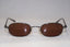CHANEL Vintage Womens Designer Sunglasses Brown Oval 2006 C108 16368