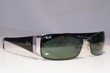 RAY-BAN Mens Vintage Designer Sunglasses Black Rectangle RB 3394 004/71 20672