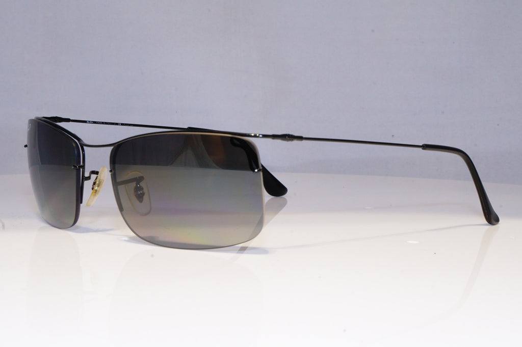 RAY-BAN Mens Polarized Designer Sunglasses Black TWO-IN-ONE RB 3499 002/T3 20673