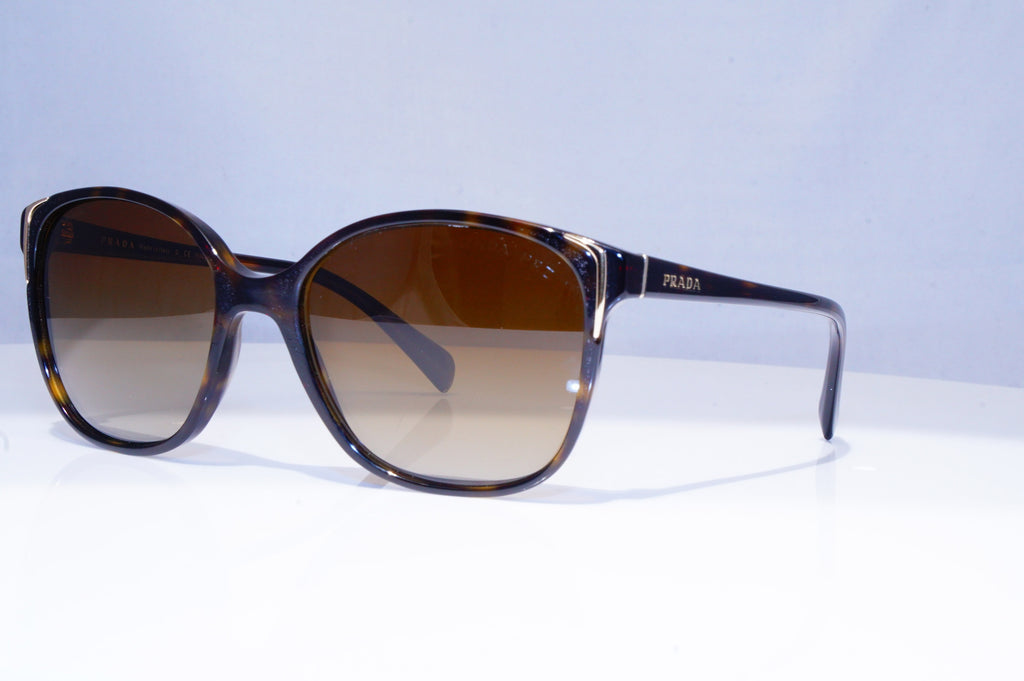 PRADA Womens Polarized Designer Sunglasses Brown Butterfly SPR 010 2AU-6E1 18231