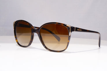 PRADA Womens Polarized Designer Sunglasses Brown Butterfly SPR 010 2AU-6E1 18231