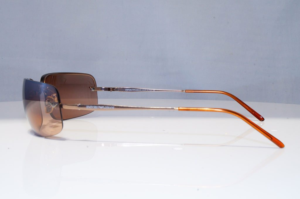 EMPORIO ARMANI Mens Womens Vintage Sunglasses Brown Rectangle 201 1228 22050