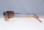 EMPORIO ARMANI Mens Womens Vintage Sunglasses Brown Rectangle 201 1228 22050
