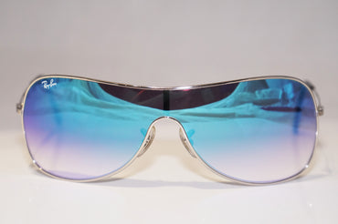 RAY-BAN Mens Designer Flash Mirror Sunglasses Silver Shield RB 3211 003/Z1 15453