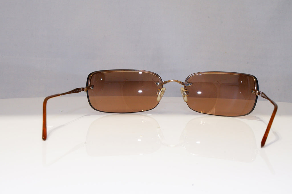 EMPORIO ARMANI Mens Womens Vintage Sunglasses Brown Rectangle 201 1228 22050