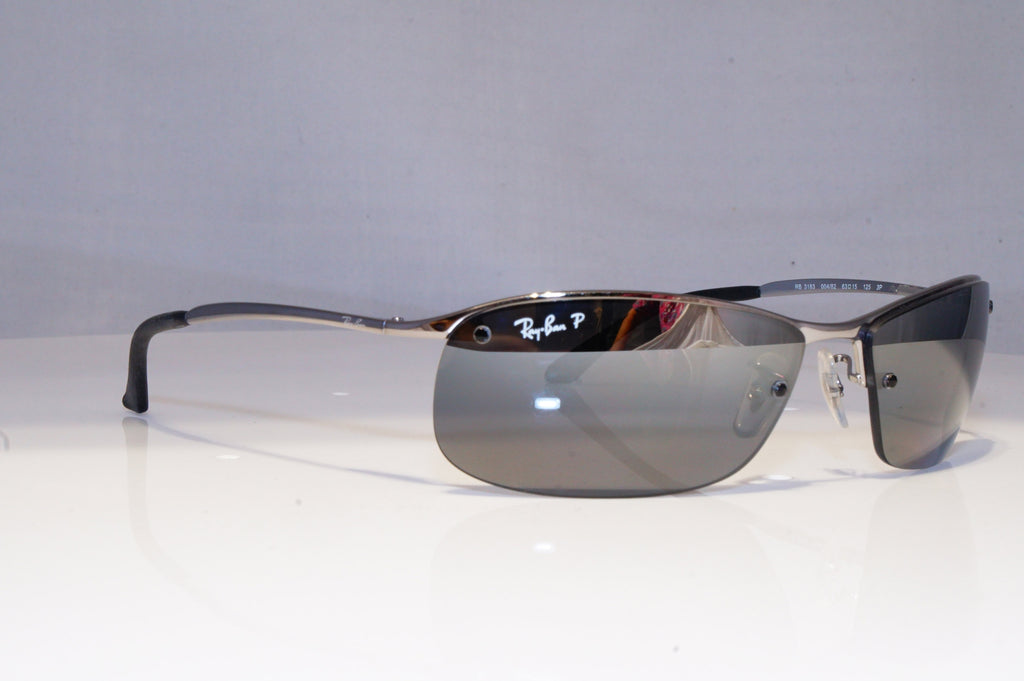 RAY-BAN Mens Polarized Mirror Designer Sunglasses FLIGHT RB 3183 004/82 20671