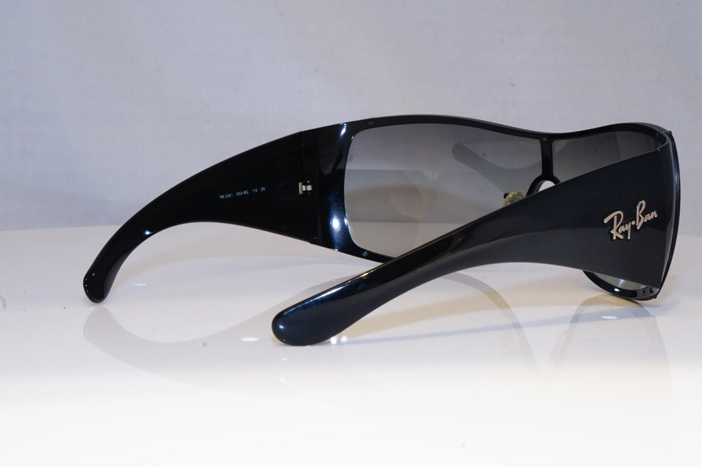 RAY-BAN Mens Designer Sunglasses Black Shield RB 3361 002/8G 19478