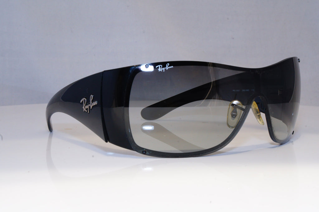 RAY-BAN Mens Designer Sunglasses Black Shield RB 3361 002/8G 19478