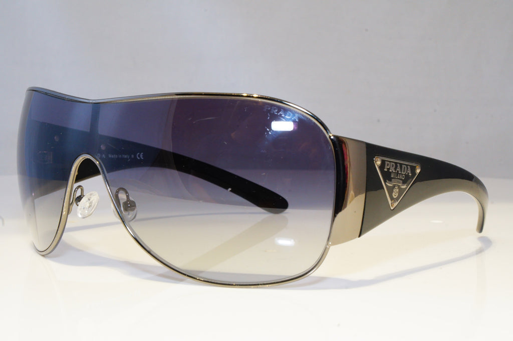 PRADA Mens Womens Designer Sunglasses Black Shield SPR 57L 5AV-3M1 20853