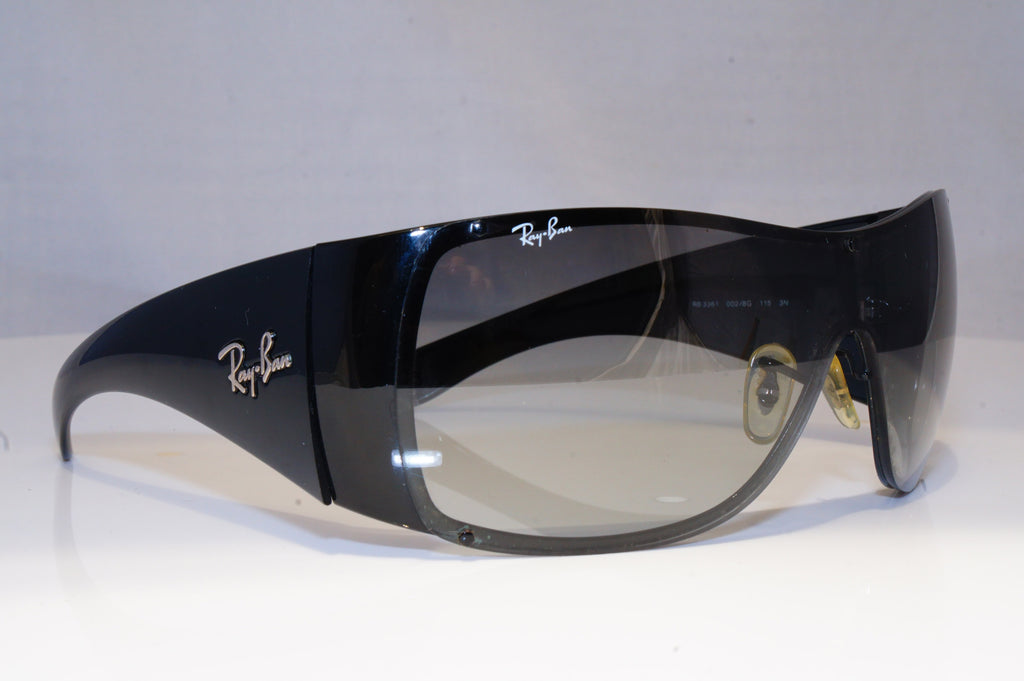 RAY-BAN Mens Mirror Designer Sunglasses Black Wrap RB 4041 601-S/6Q 19477