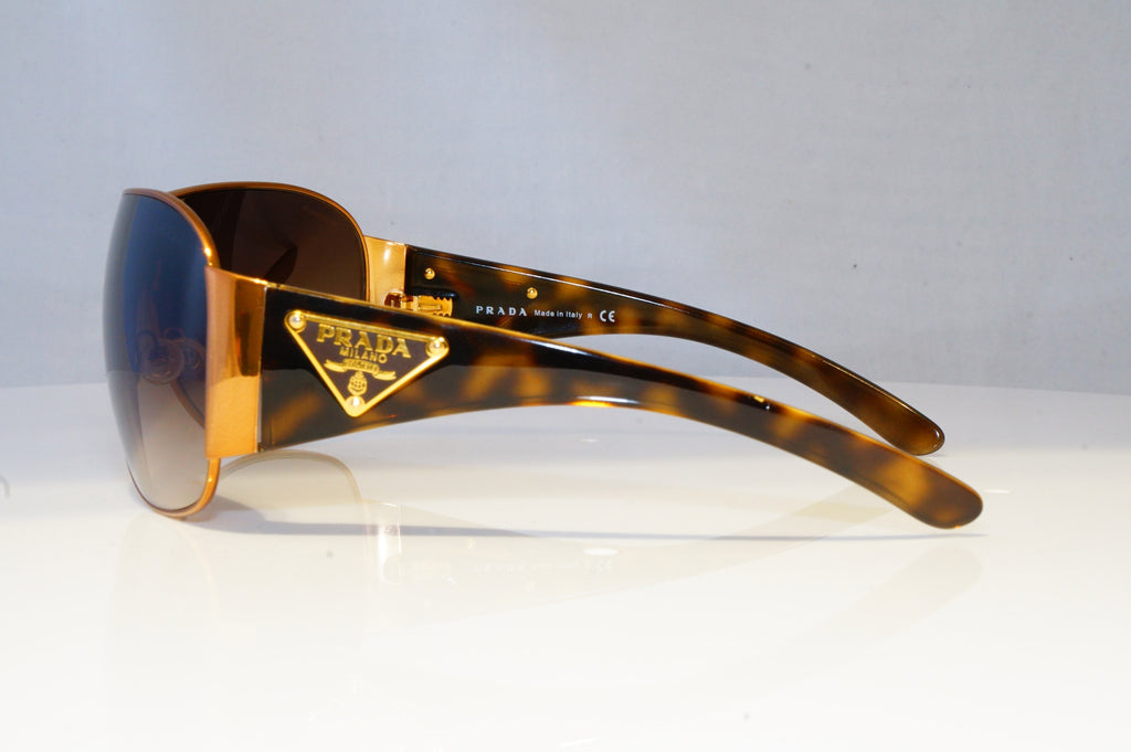 PRADA Mens Womens Unisex Designer Sunglasses Brown Shield SPR 57L 70E-6S1 20857