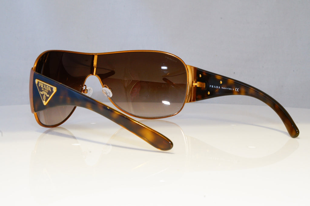 PRADA Mens Womens Unisex Designer Sunglasses Brown Shield SPR 57L 70E-6S1 20857