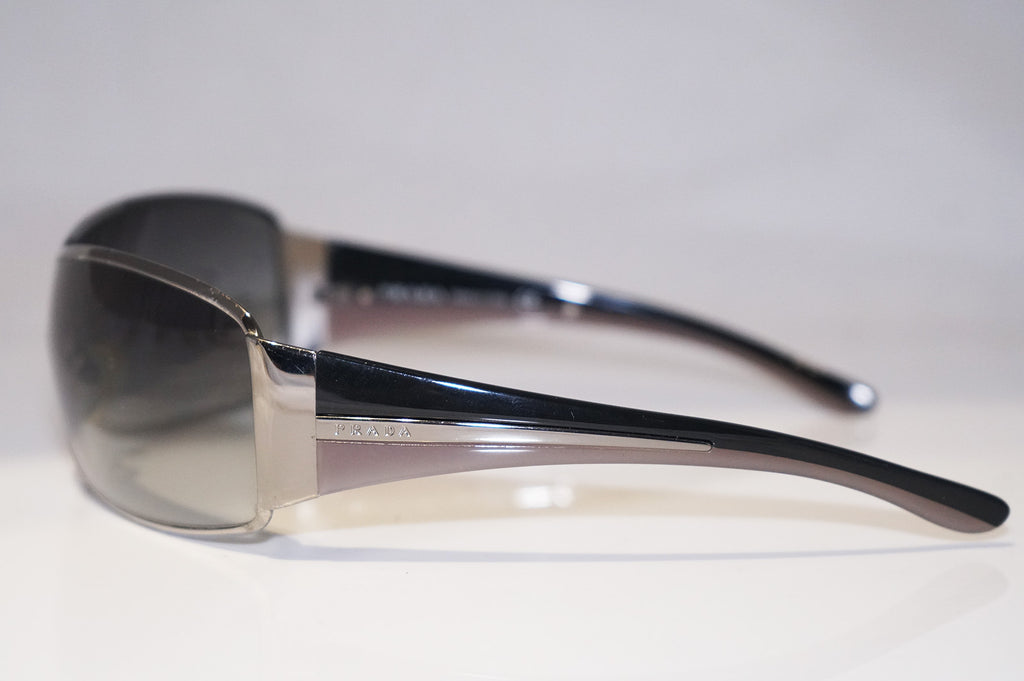 PRADA Mens Designer Sunglasses Silver Shield SPR 53H 5AV-5D1 15452