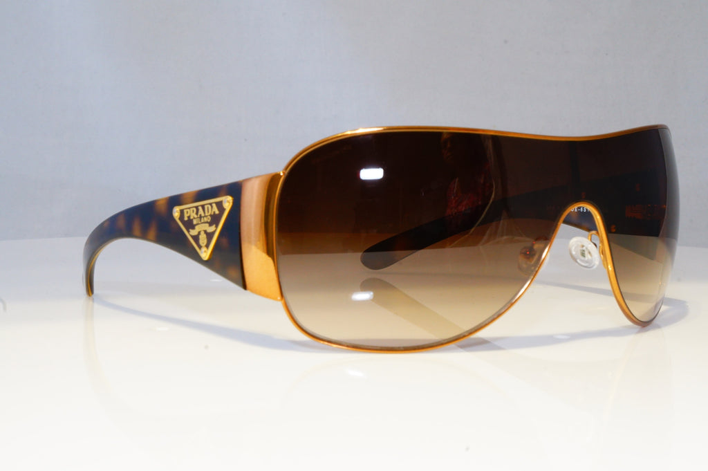PRADA Mens Womens Unisex Designer Sunglasses Brown Shield SPR 57L 70E-6S1 20857