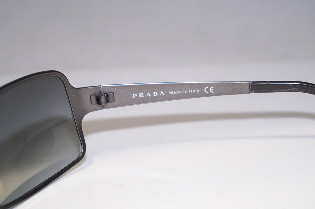 PRADA Mens Designer Sunglasses Silver Rectangle SPR 60F 5AV-3M1 15556