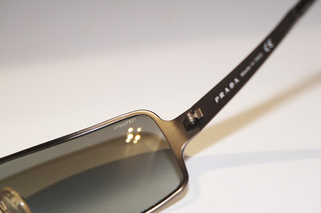 PRADA Mens Designer Sunglasses Silver Rectangle SPR 60F 5AV-3M1 15556