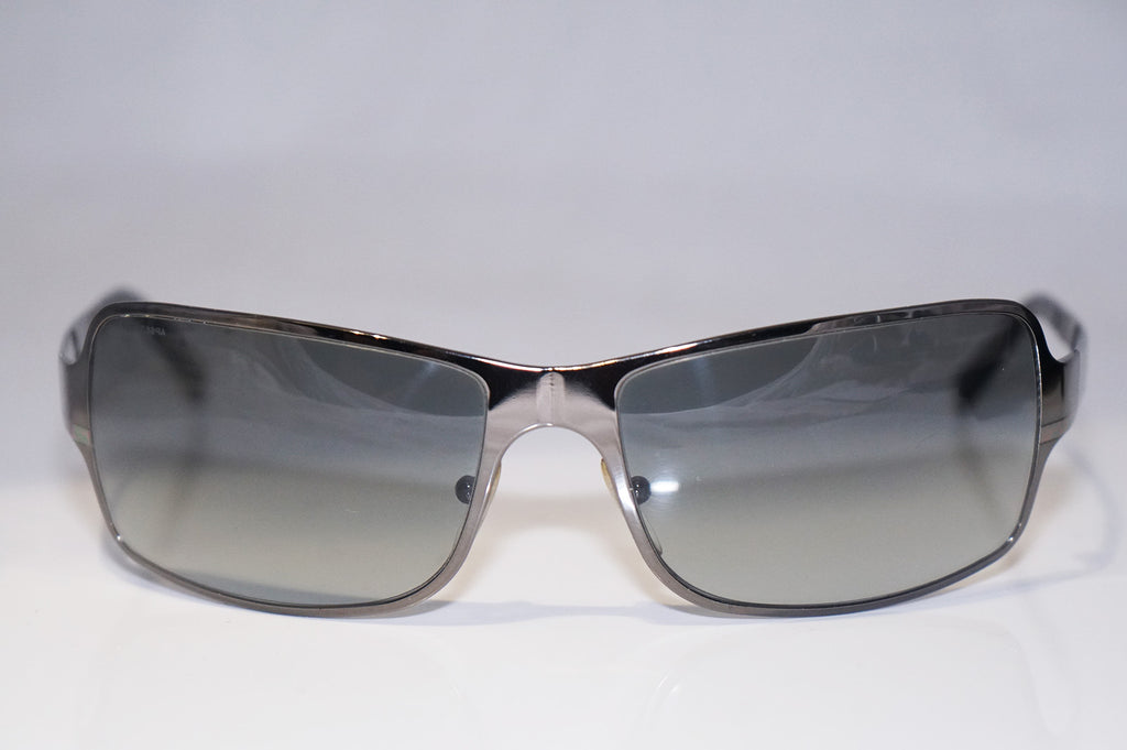 PRADA Mens Designer Sunglasses Silver Rectangle SPR 60F 5AV-3M1 15556