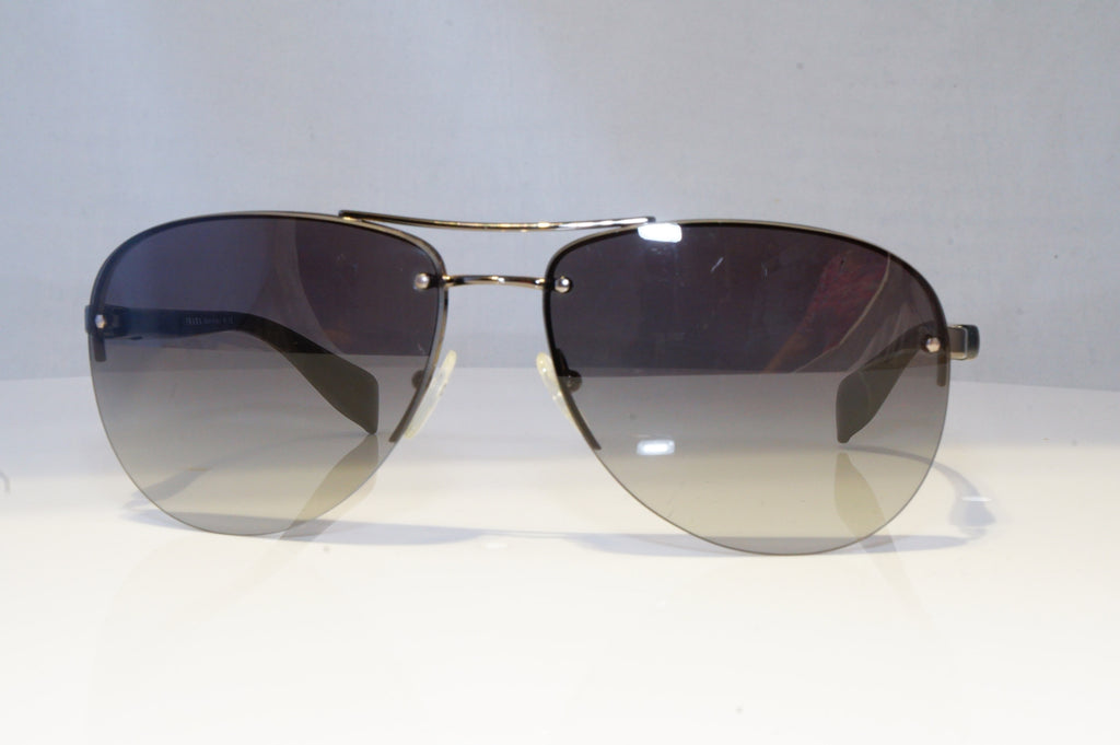PRADA Mens Designer Sunglasses Brown Pilot FRAME ONLY SPS 56M 5AV-6S1 20847