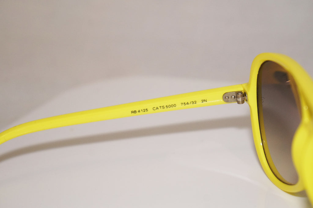 RAY-BAN Mens Unisex Designer Sunglasses Yellow CATS 5000 RB 4125 754/32 16313
