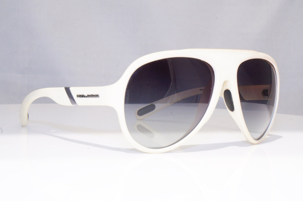 DOLCE&GABBANA Mens Designer Sunglasses White Pilot DG 6073 2619/8G 18801