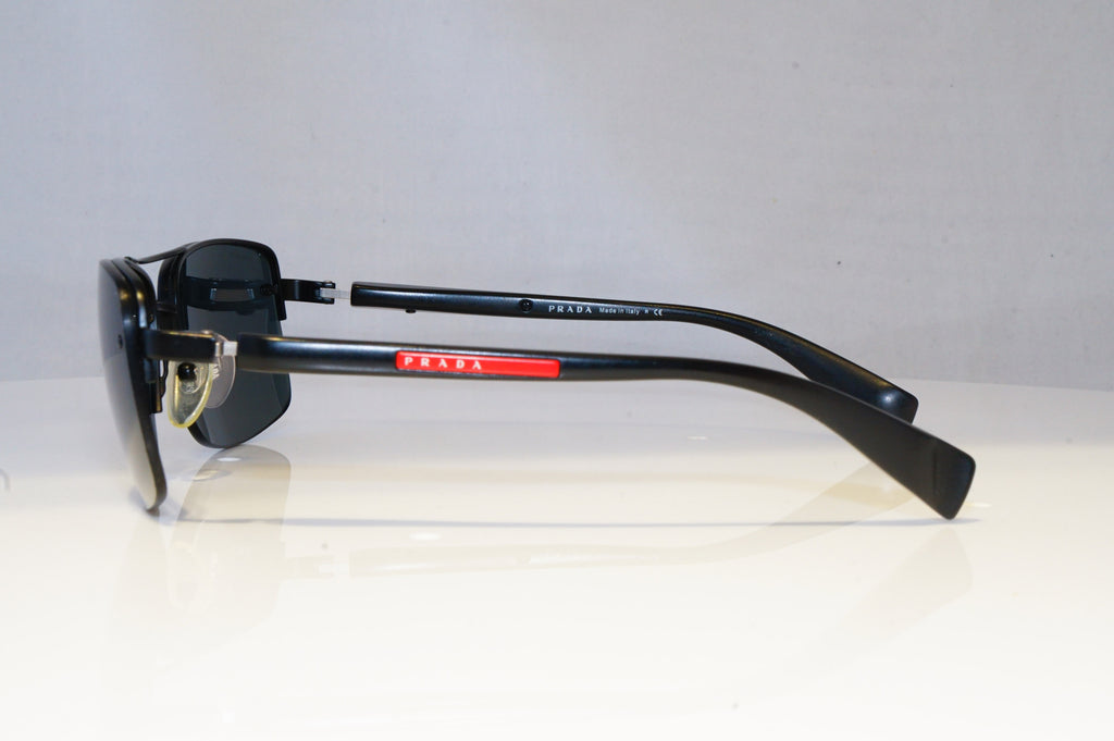PRADA Mens Designer Sunglasses Black Rectangle SPS 50N 1BO-1A1 20841