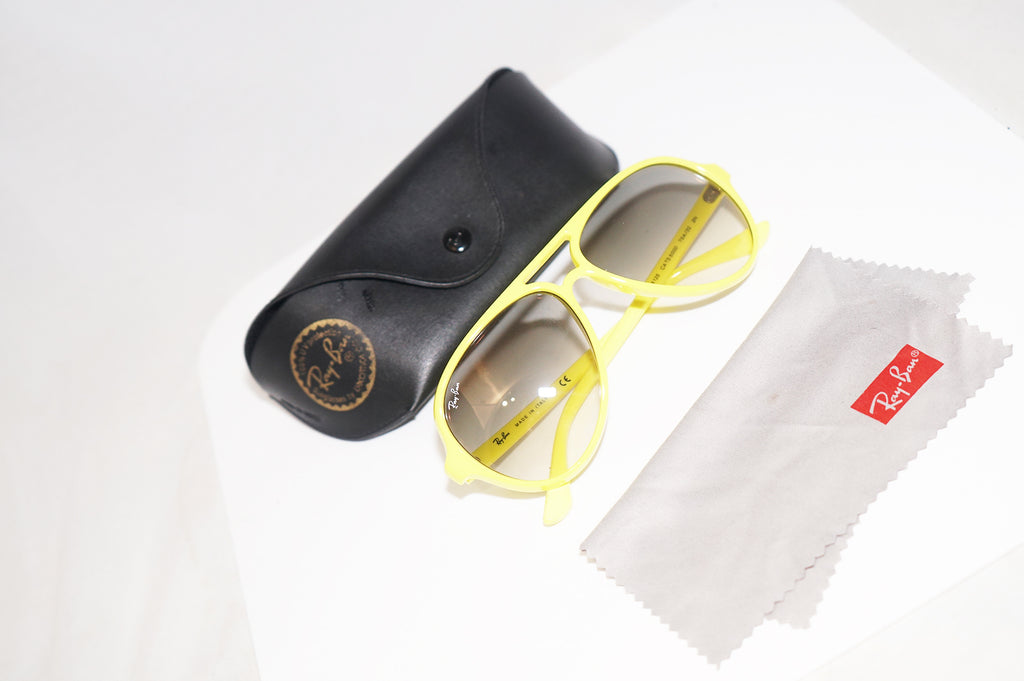 RAY-BAN Mens Unisex Designer Sunglasses Yellow CATS 5000 RB 4125 754/32 16313