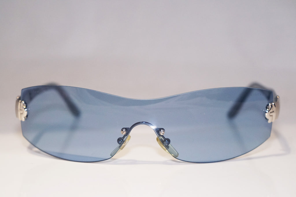 BVLGARI Vintage Mens Unisex Designer Sunglasses Blue Shield 608 110/72 15570