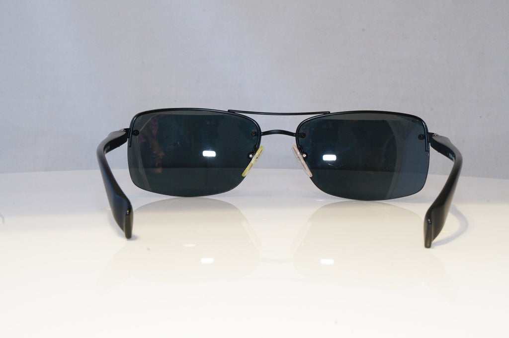 PRADA Mens Designer Sunglasses Black Rectangle SPS 50N 1BO-1A1 20841