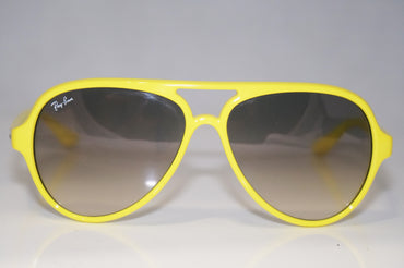 RAY-BAN Mens Unisex Designer Sunglasses Yellow CATS 5000 RB 4125 754/32 16313
