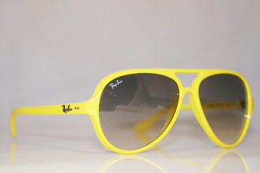 RAY-BAN Mens Unisex Designer Sunglasses Yellow CATS 5000 RB 4125 754/32 16313
