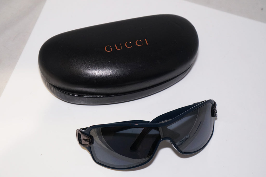 GUCCI Womens Designer Buckle Sunglasses Blue Shield GG 2590 BMEH0 15454