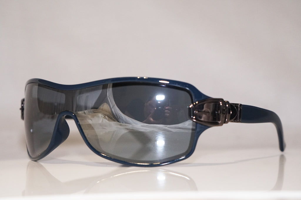 GUCCI Womens Designer Buckle Sunglasses Blue Shield GG 2590 BMEH0 15454