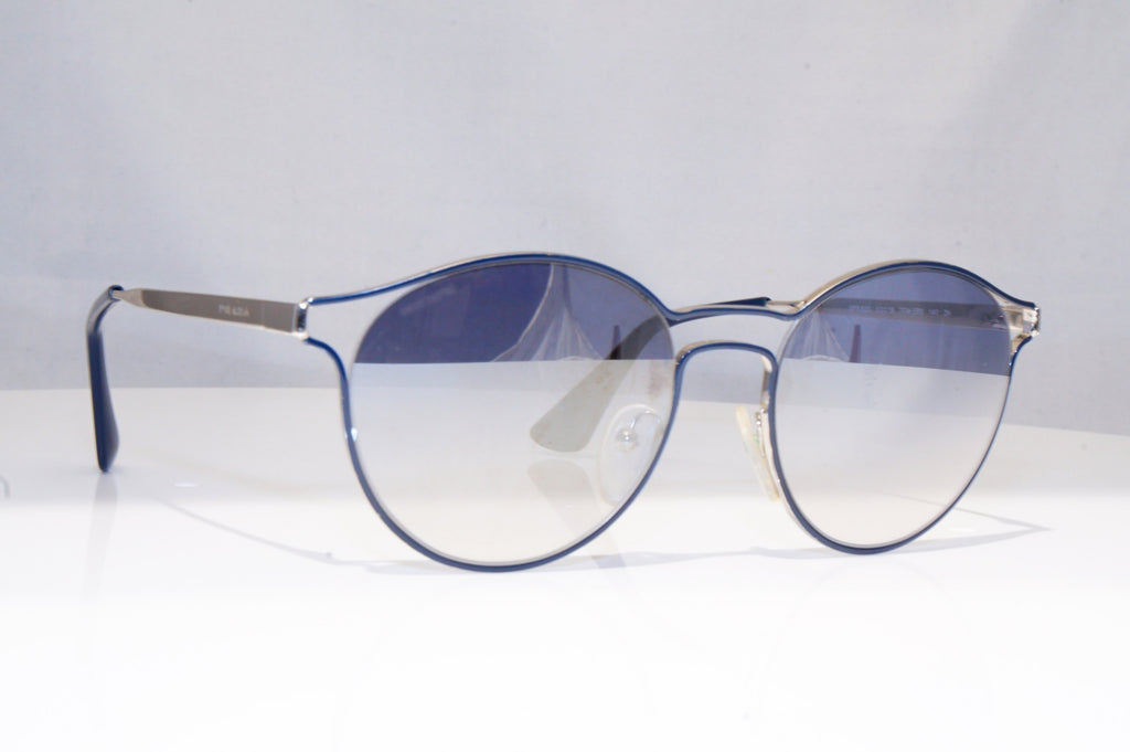 PRADA Mens Womens Unisex Designer Sunglasses Blue Round SPR 62S TFM-5RO 18794