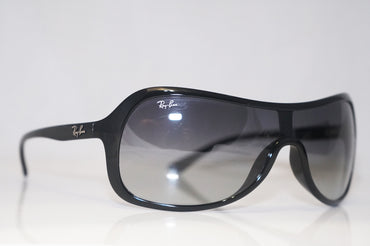 RAY-BAN Mens Unisex Designer Sunglasses Black Shield RB 4086 601/8G 16384