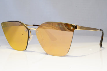 PRADA Womens Polarized Mirror Sunglasses Gold CINEMA SPR 68T ZVN-5N2 20846