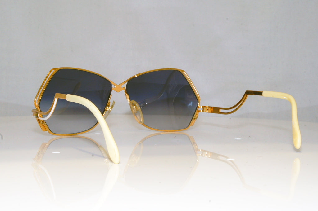CAZAL Womens Vintage 1990 Designer Sunglasses Gold Square MOD 226 GLD 17529