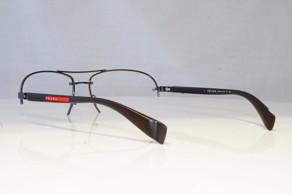 PRADA Mens Designer Sunglasses Brown Pilot FRAME ONLY SPS 56M 5AV-6S1 20847