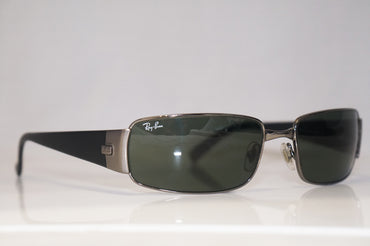RAY-BAN Mens Designer Sunglasses Black Rectangle RB 3237 004 16321