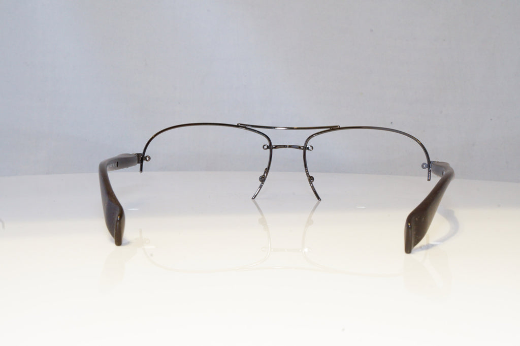 PRADA Mens Designer Sunglasses Brown Pilot FRAME ONLY SPS 56M 5AV-6S1 20847
