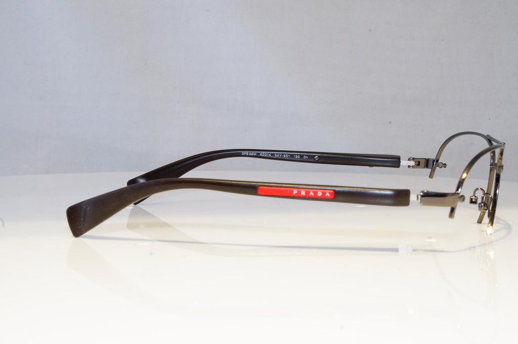 PRADA Mens Designer Sunglasses Brown Pilot FRAME ONLY SPS 56M 5AV-6S1 20847