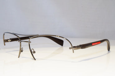 PRADA Mens Designer Sunglasses Brown Pilot FRAME ONLY SPS 56M 5AV-6S1 20847