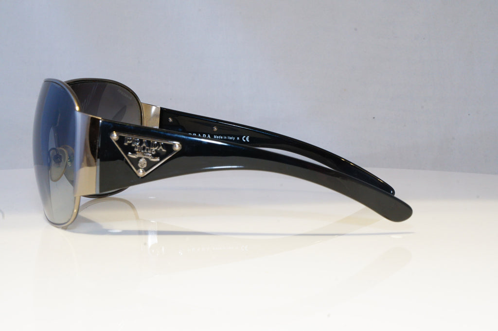 PRADA Mens Womens Designer Sunglasses Black Shield CRACK SPR 57L 5AV-3M1 20858