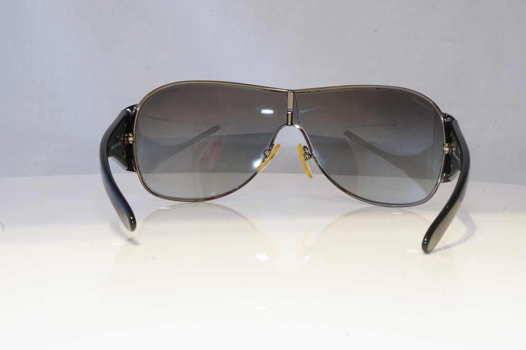 PRADA Mens Womens Designer Sunglasses Black Shield CRACK SPR 57L 5AV-3M1 20858
