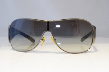 PRADA Mens Womens Designer Sunglasses Black Shield CRACK SPR 57L 5AV-3M1 20858