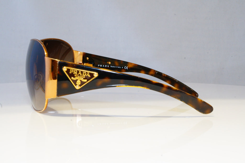 PRADA Mens Womens Designer Sunglasses Brown Shield SPR 57L 70E-6S1 20856