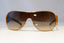 PRADA Mens Womens Designer Sunglasses Brown Shield SPR 57L 70E-6S1 20856