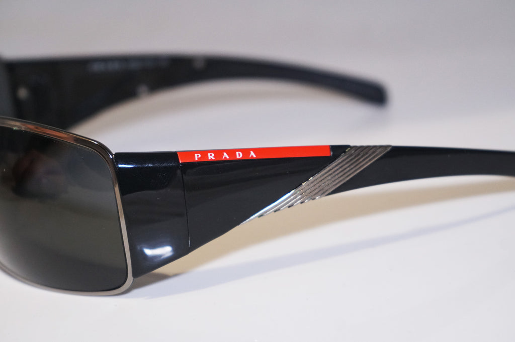 PRADA Mens Designer Sunglasses Black Wrap SPS 55H 5AV-1A1 15547