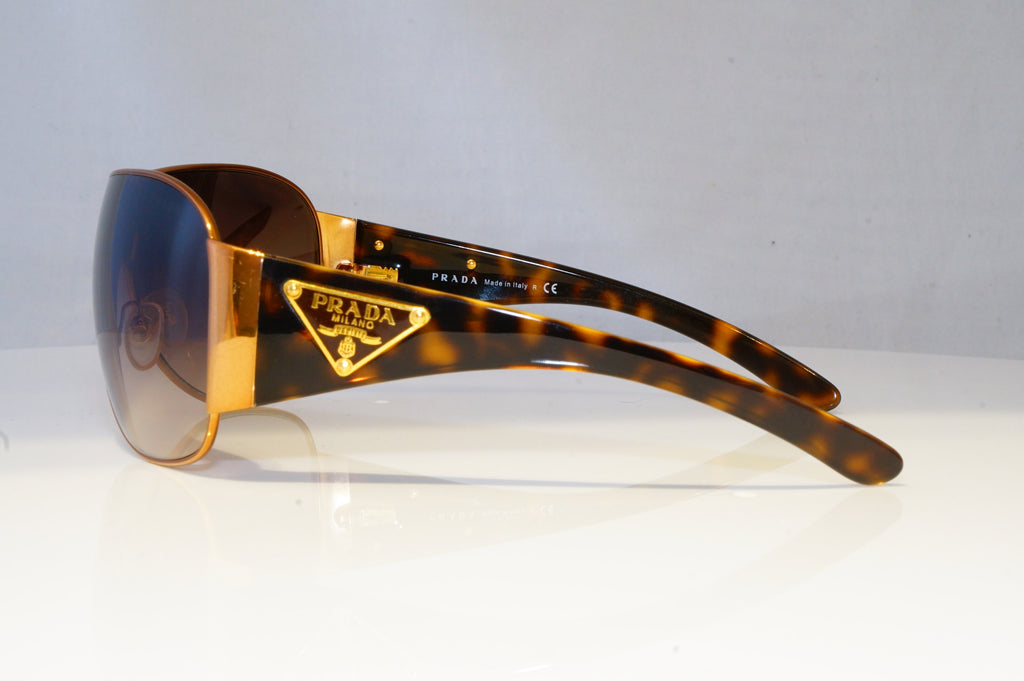 PRADA Mens Womens Designer Sunglasses Brown Shield SPR 57L 70E-6S1 20855